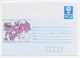 Postal Stationery Bulgaria 1998 Rila National Park - Bear - Wolf - Owl - Grouse - Autres & Non Classés