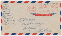 OAS British Fleetmail Cover Netherlands Indies - Maritime Mail - India Holandeses