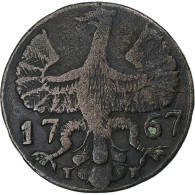 Ville Impériale D'Aix-la-Chapelle, 12 Heller, 1767, Aix, Cuivre, TTB, KM:51 - Small Coins & Other Subdivisions