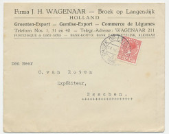 Firma Envelop Broek Op Langendijk 1928 - Groenten Export - Non Classés