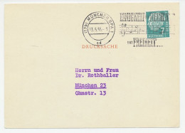 Postcard / Postmark Germany 1955 German National Anthem - Musique