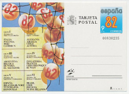 Postal Stationery Spain 1982 Football - FIFA World Cup Spain 1982 - Other & Unclassified