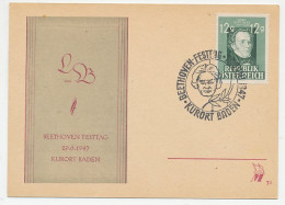 Postcard / Postmark Austria 1947 Ludwig Van Beethoven - Composer - Musik