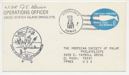 Cover / Postmark / Cachet USA 1971 Neptune - Polar Bear - Penguin - Arctic Expeditions