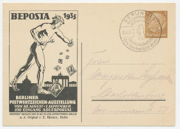 Postal Stationery Germany 1935 Philatelic Exhibition Berlin - Hermes - Stamps - Other & Unclassified