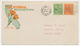 Illustrated Cover USA 1939 Golden Poppy - Calfornia - Otros & Sin Clasificación