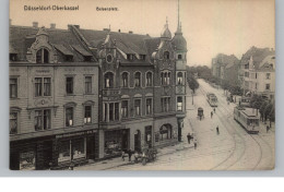 4000 DÜSSELDORF - OBERKASSEL, Belsenplatz, Metzgerei Dietz, Strassenbahnen....1919 - Düsseldorf