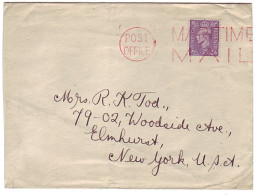 Post Office Maritime Mail GB / UK - USA  - WW2