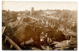 Catastrophe Du 14/08/1910. Tamponnement Vue D'en Haut. Carte Photo - Saujon