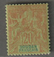 SOUDAN - N°9 * (1894) 20c Brique Sur Vert - Ongebruikt