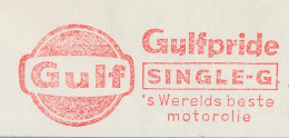 Meter Cover Netherlands 1964 Gulf - Motor Oil - Otros & Sin Clasificación