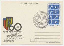 Postal Stationery / Postmark Poland 1983 Tennis - Otros & Sin Clasificación