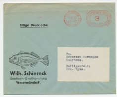 Illustrated Cover Deutsches Reich / Germany 1935 Fish - Peces