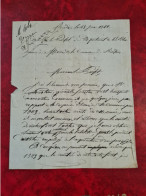 Lettre  FRANCHISE RIEDWIHR 1822 GEOMETRE FORESTIER - 1801-1848: Precursori XIX