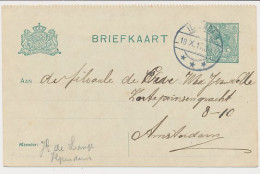 Briefkaart G. 90 B II Ilpendam - Amsterdam 1917 - Ganzsachen