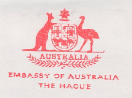 Meter Cover Netherlands 1999 Kangaroo - Ostrich - Embassy Of Australia - The Hague - Other & Unclassified