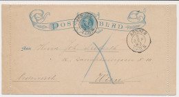 Postblad G. 1 Arnhem - Oostenrijk 1893 - Material Postal