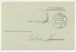 Dienst Veendam - Leens - Wehe 1918 - Uitvoering Distributiewet  - Sin Clasificación