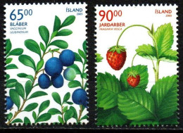 Island 2005 - Mi.Nr. 1106 - 1107 - Postfrisch MNH - Früchte Obst Beeren Berries - Fruit