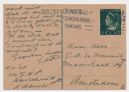 Briefkaart G. 282 B Locaal Te Amsterdam 1945 - Postwaardestukken