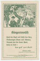 Postal Stationery Germany 1924 Vocalists Festival Hannover - Johannes Redlin - Carl Lurf - Muziek