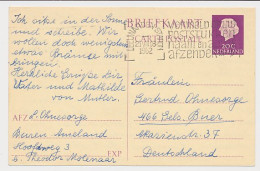 Briefkaart G. 327 ( Buren Ameland ) Leeuwarden - Duitsland 1962 - Material Postal