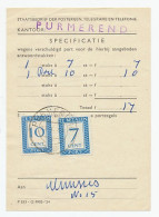 Emissie Port 1947 Specificatie Formulier Purmerend - Non Classés