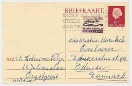 Briefkaart G. 339 B/ Bijfrankering Leiden - Denemarken 1968 - Ganzsachen