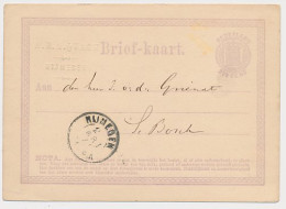 Briefkaart G. 1 Firma Blinddruk Nijmegen 1872 - Postwaardestukken