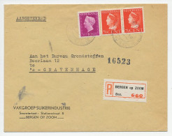 Em. Konijnenburg Aangetekend Bergen Op Zoom - Den Haag 1948 - Non Classés