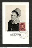 PAYS-BAS - NEDERLAND - Carte MAXIMUM 1956 - Meisjesportret - Cartas Máxima