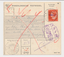 Censored Postal Money Order Padang Pandjang Dai Nippon N.I. 1943 - India Holandeses