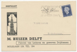 Firma Briefkaart Delft 1949 - Drijfriemenfabriek - Non Classés