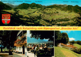 73635665 Ruhpolding Panorama Alpengasthof Brandler Alm Terrasse Ruhpolding - Ruhpolding