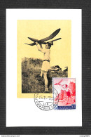 SAINT-MARIN - SAN MARINO - Carte MAXIMUM 1955 - Comité National D'Aéronautique - Other & Unclassified