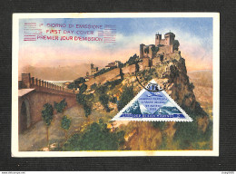 SAINT-MARIN - SAN MARINO - Carte MAXIMUM 1952 - The Forest Die Festung - La I Torre - Altri & Non Classificati