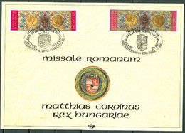 Année 1993 : Carte Souvenir 2492HK - Histoire - Missale Romanum - Cartoline Commemorative - Emissioni Congiunte [HK]