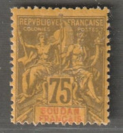 SOUDAN - N°14 * (1894) 75c Violet Sur Jaune - Ungebraucht