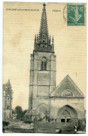CPA Toilée 1909 * LONGPRÉ LES CORPS SAINTS L'Église * Editeur Crépin Pâtissier à Longpré - Other & Unclassified