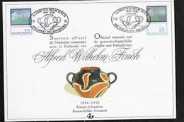 Année 1991 : Carte Souvenir 2417HK : Alfred Wilhelm Finch - Cartoline Commemorative - Emissioni Congiunte [HK]
