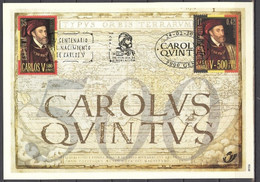 Année 2000 - Carte Souvenir 2887HK - 500e Anniversaire De La Naissance De Charles Quint - Souvenir Cards - Joint Issues [HK]