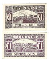 **Austria Notgeld Steinhaus Bei Wels 20+50 Heller  1030.1a - Austria