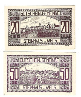 **Austria Notgeld Steinhaus Bei Wels 20+50 Heller  1030.1a - Oesterreich