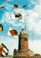 73635485 Kolobrzeg Polen Latarnia Morska Leuchtturm Flaggen Kolobrzeg Polen - Poland