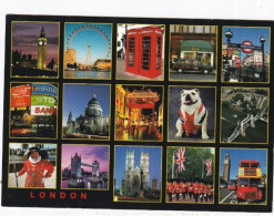 London Multiview, UK -   Unused Postcard   - L Size 17x12Cm - LS4 - Sonstige & Ohne Zuordnung