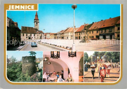 73635431 Jemnice Marktplatz Kirche Burgruine Festumzug - Tsjechië