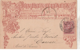 Regno D'Italia (1899) - Cartolina Rivista D'Italia Con COLLARE PUBBLICITARIO - Marcophilie