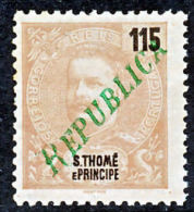 !										■■■■■ds■■ St.Thomas 1920 AF#237(*)* Local Overprint Mouchon 115 (x3762) - St. Thomas & Prince