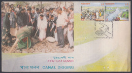 Bangladesh 1993 FDC Canal Digging, Infrastructure, Khaleda Zia, Agriculture, First Day Cover - Bangladesh