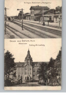 5144 WEGBERG - DALHEIM, Bahnhof, Missions KollegSt. Ludwig, 1908, Eckdruckstelle - Wegberg